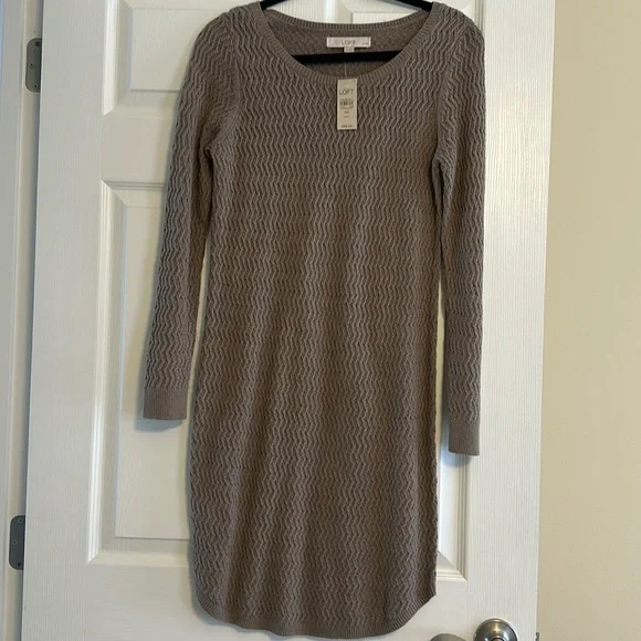 tan midi sweater dress Raven Cable Knit Sweater Midi Dress TAUPE / S by Sugarlips